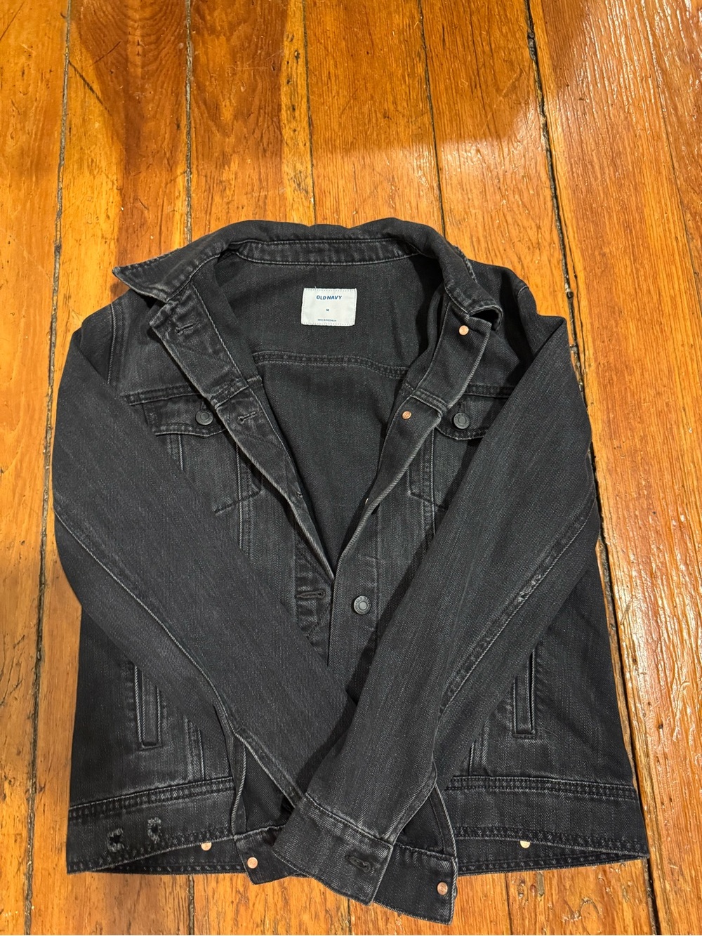 Black Denim Jacket - Size M